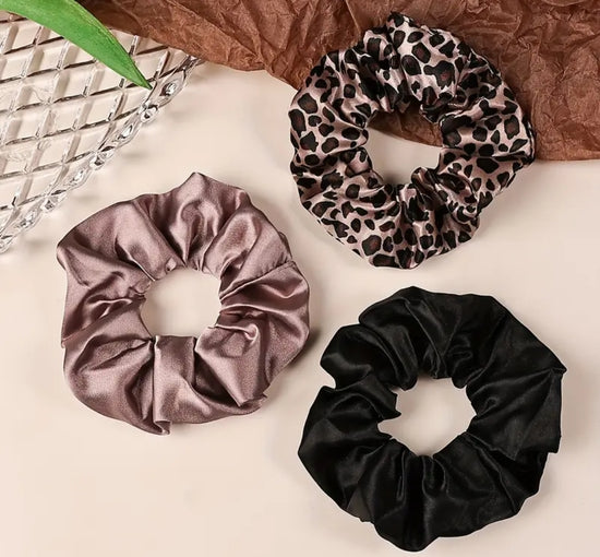 Satin Scrunchie le Set – 3 kpl