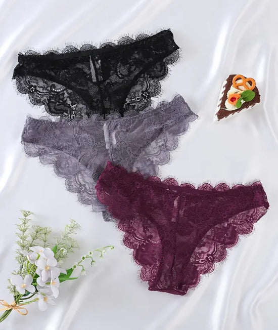 Pitsiset Alushousut 3 kpl Setti