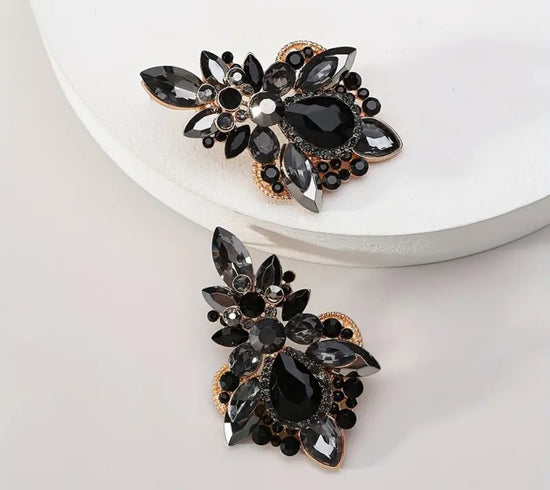 Noir Luxe Statement Earrings