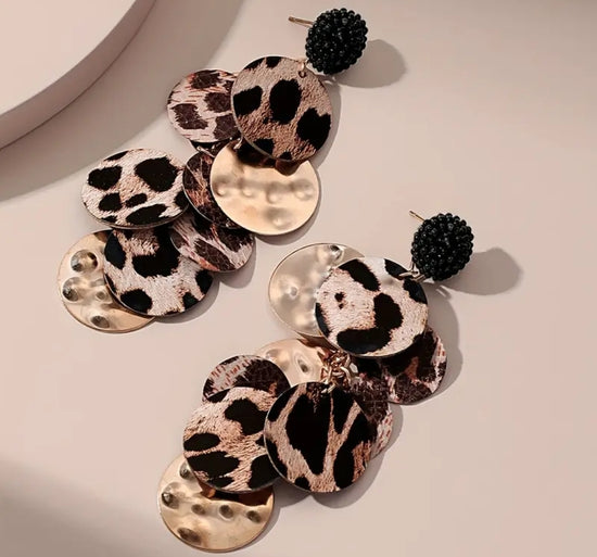 Leopard Luxe Statement Earrings