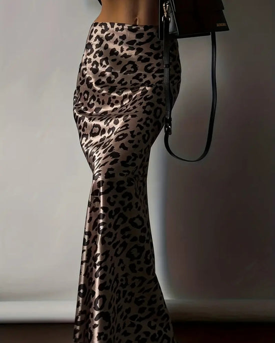 Wild Elegance satiininen leopardihame