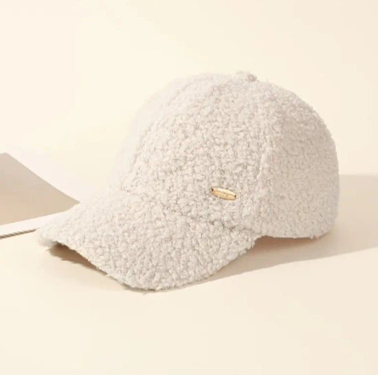 Teddy Cozy Cap – pehmeä & lämmin talvilippis white