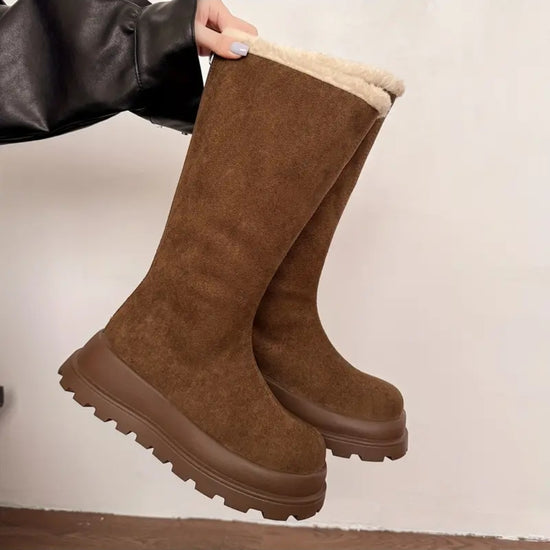 WINTER LUG BOOTS – CHOCOLATE BROWN