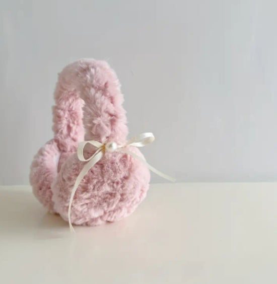 Teddy Luxe Korvaläpät – Pearl Bow Edition pink