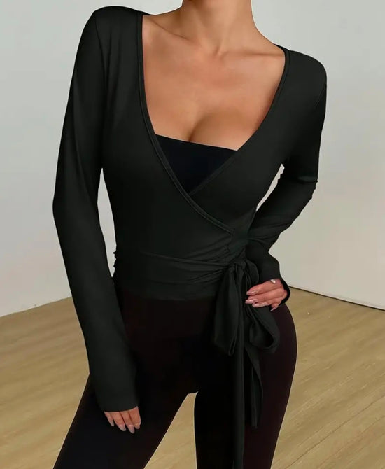 SculptWrap™ Long Sleeve Ballet Top