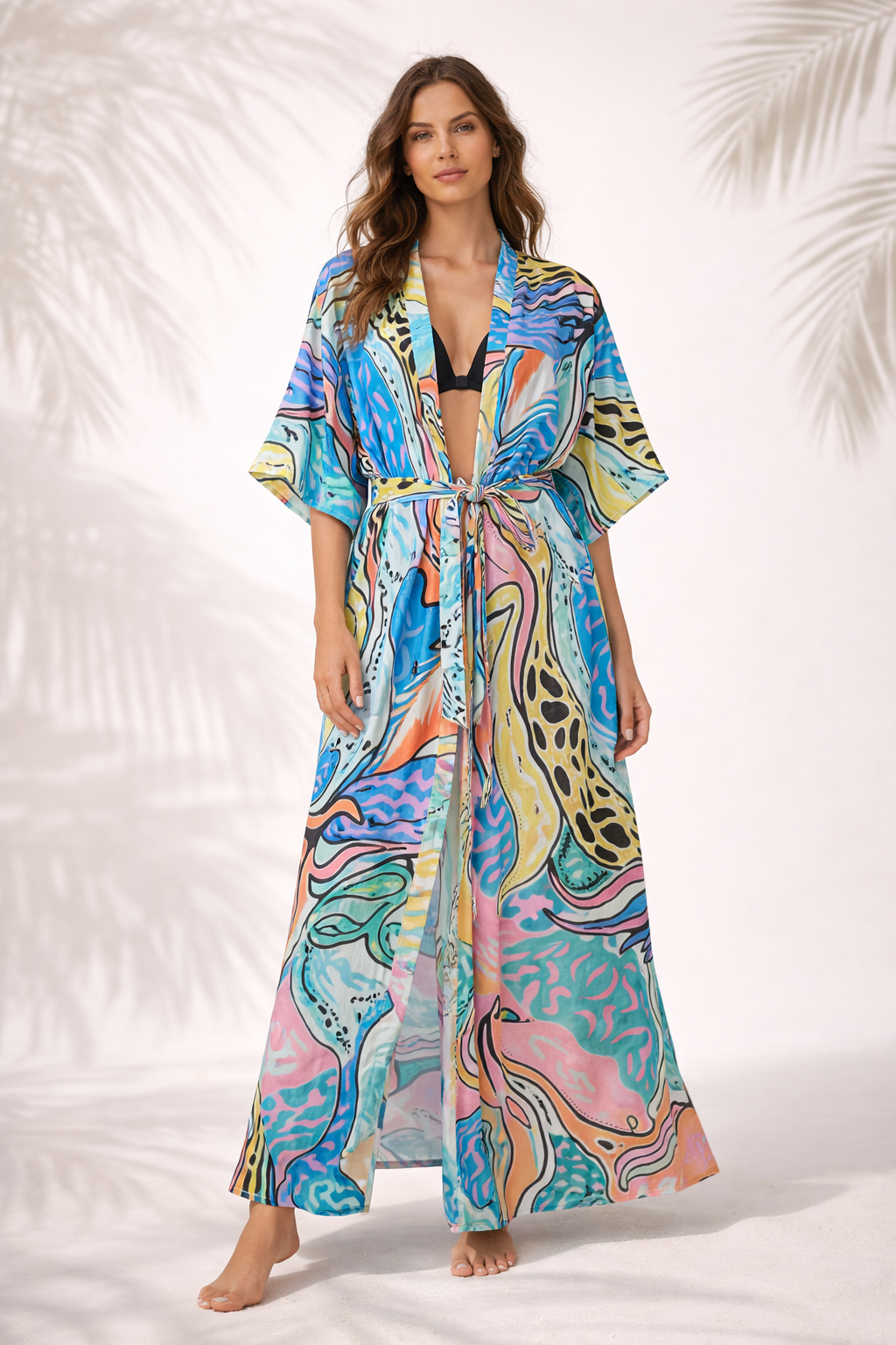 Tropical Resort Kimono – (XL)