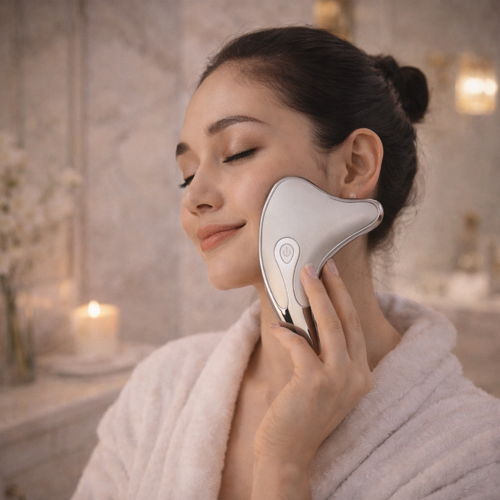 Glow Sculpt – sähköinen gua sha -kasvohierontalaite