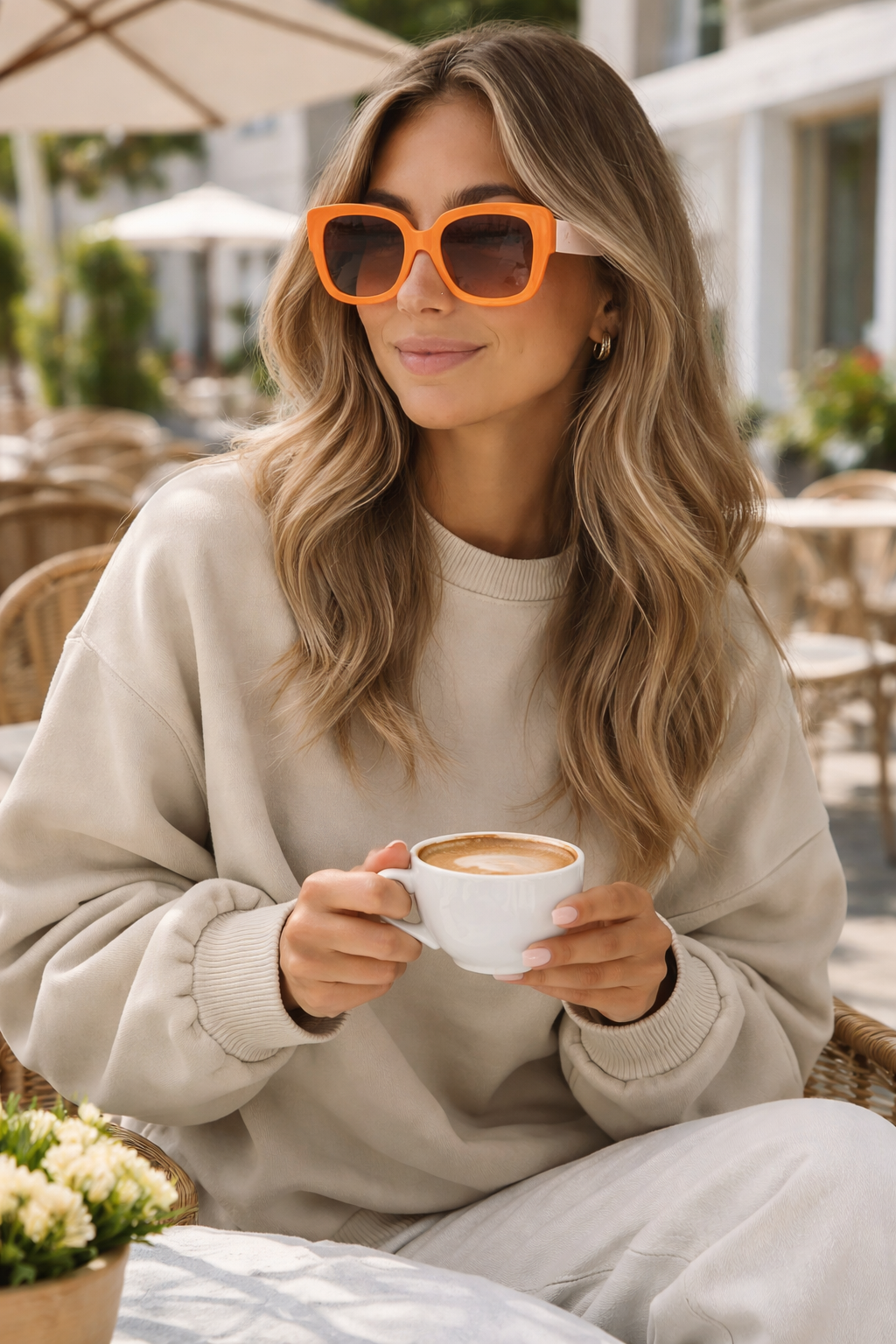 Aurora Statement Sunglasses – Orange