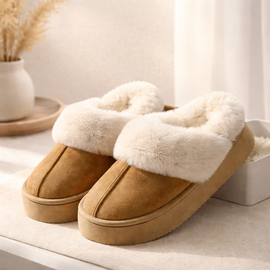 Pehmeät Teddy-Tossut – lämmin & ylellinen. Koko 38-39