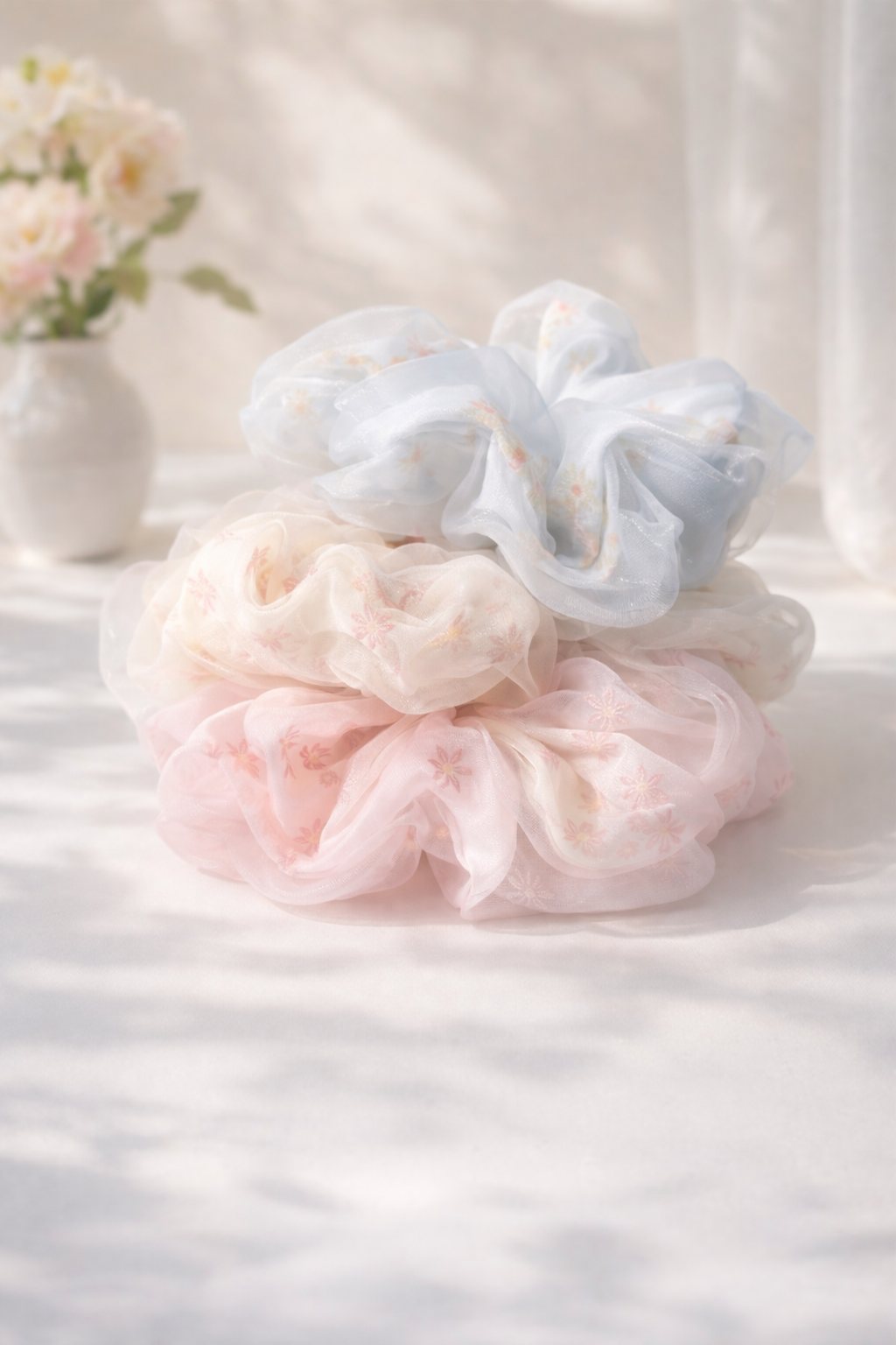 Bloom Organza Scrunchie