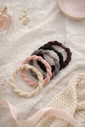 Soft Twist Hair Ties – Neutraali hiuslenkkisetti