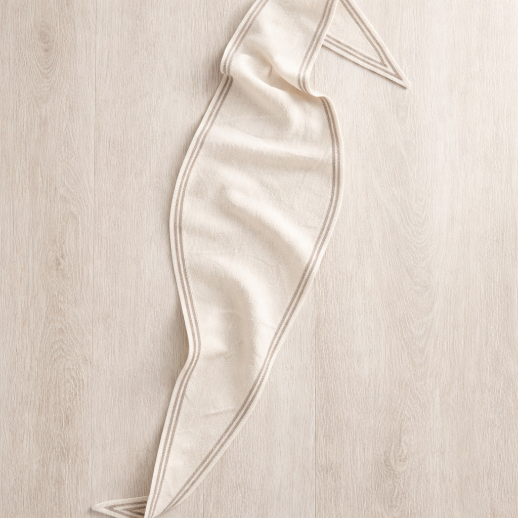 Huivi – luonnonvalkoinen