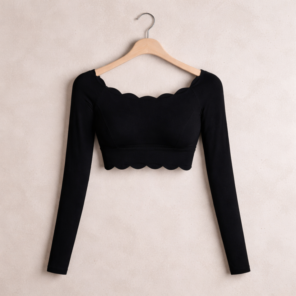 Scallop Sculpt Top