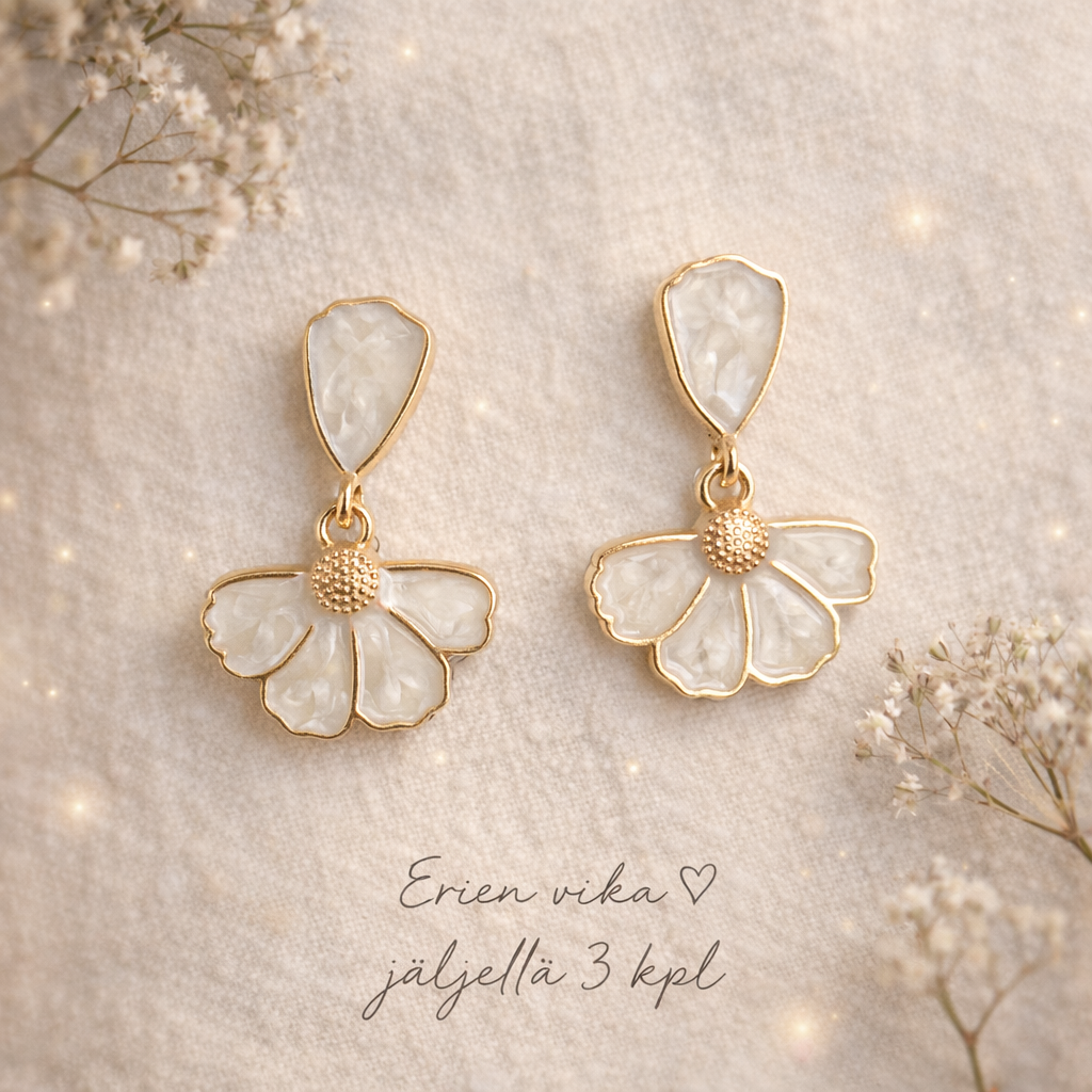 Helmiäiskukka-korvakorut