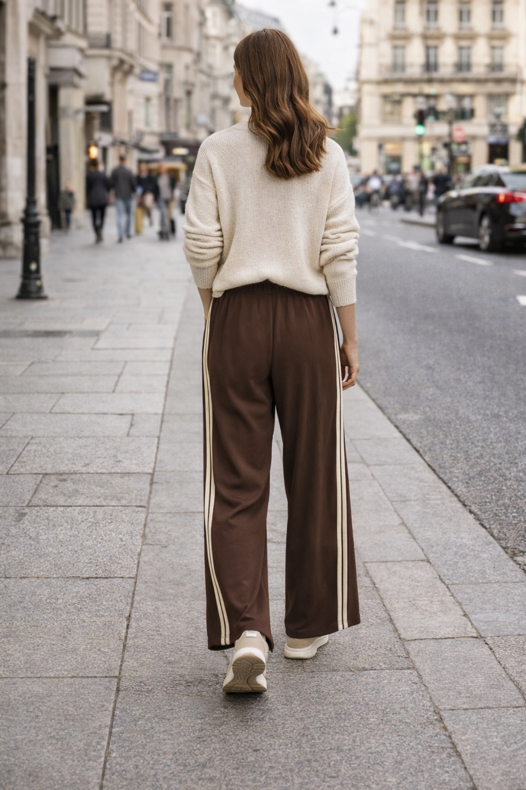 Soft Tailored Track Pants – Chocolate