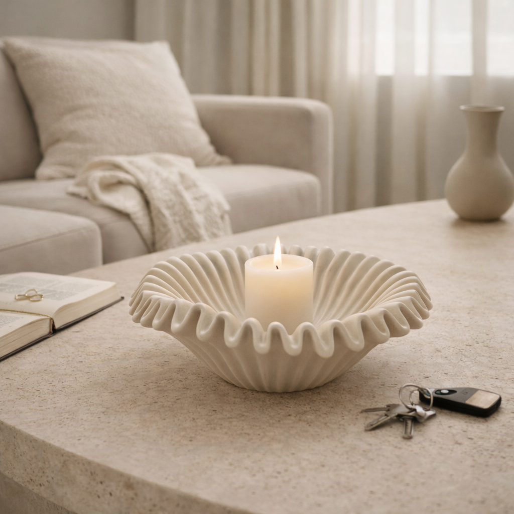 Wave kynttiläalusta / sisustuskulho