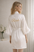 Silk Touch Bride Robe – Ivory