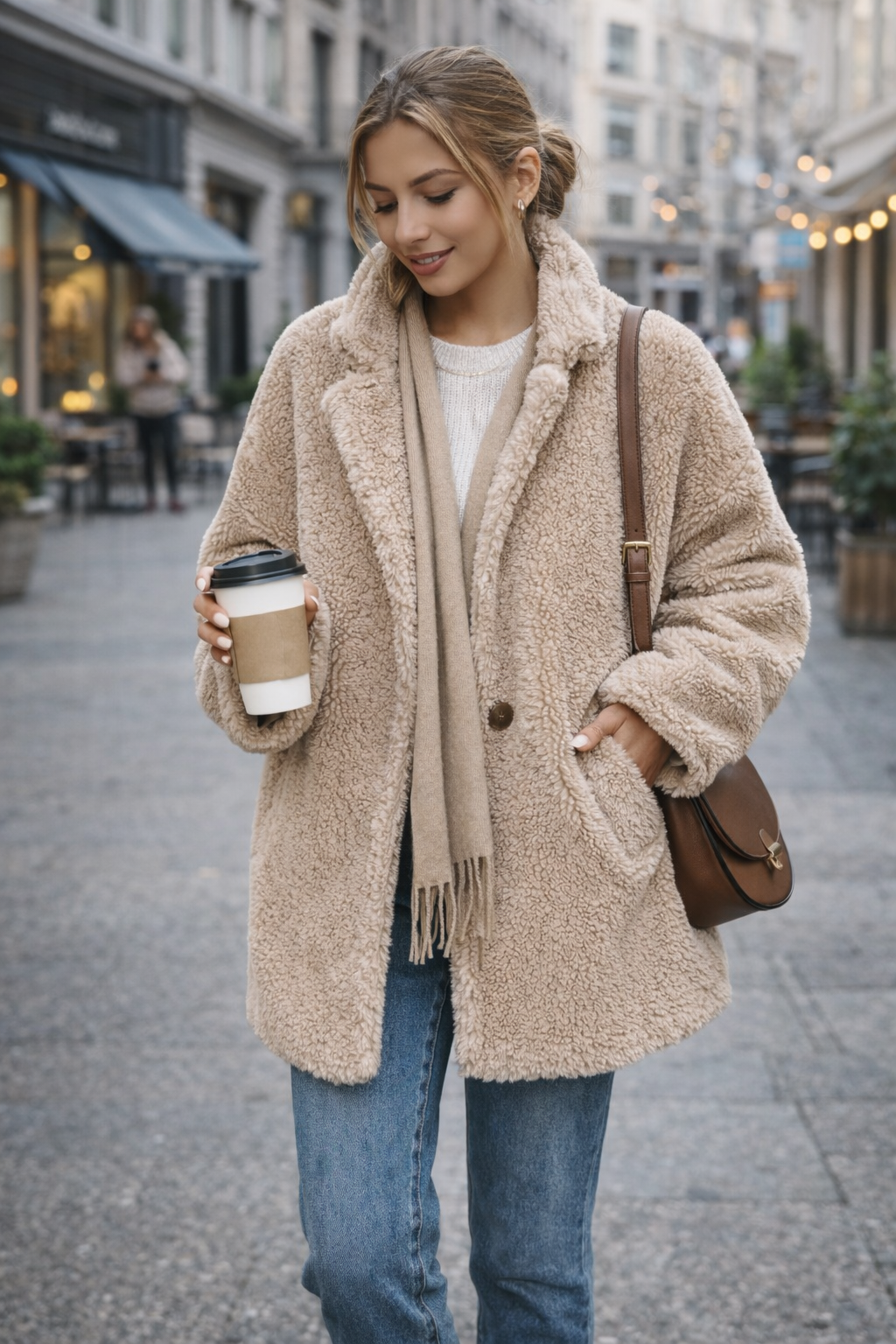 Teddy Cozy -takki | Beige