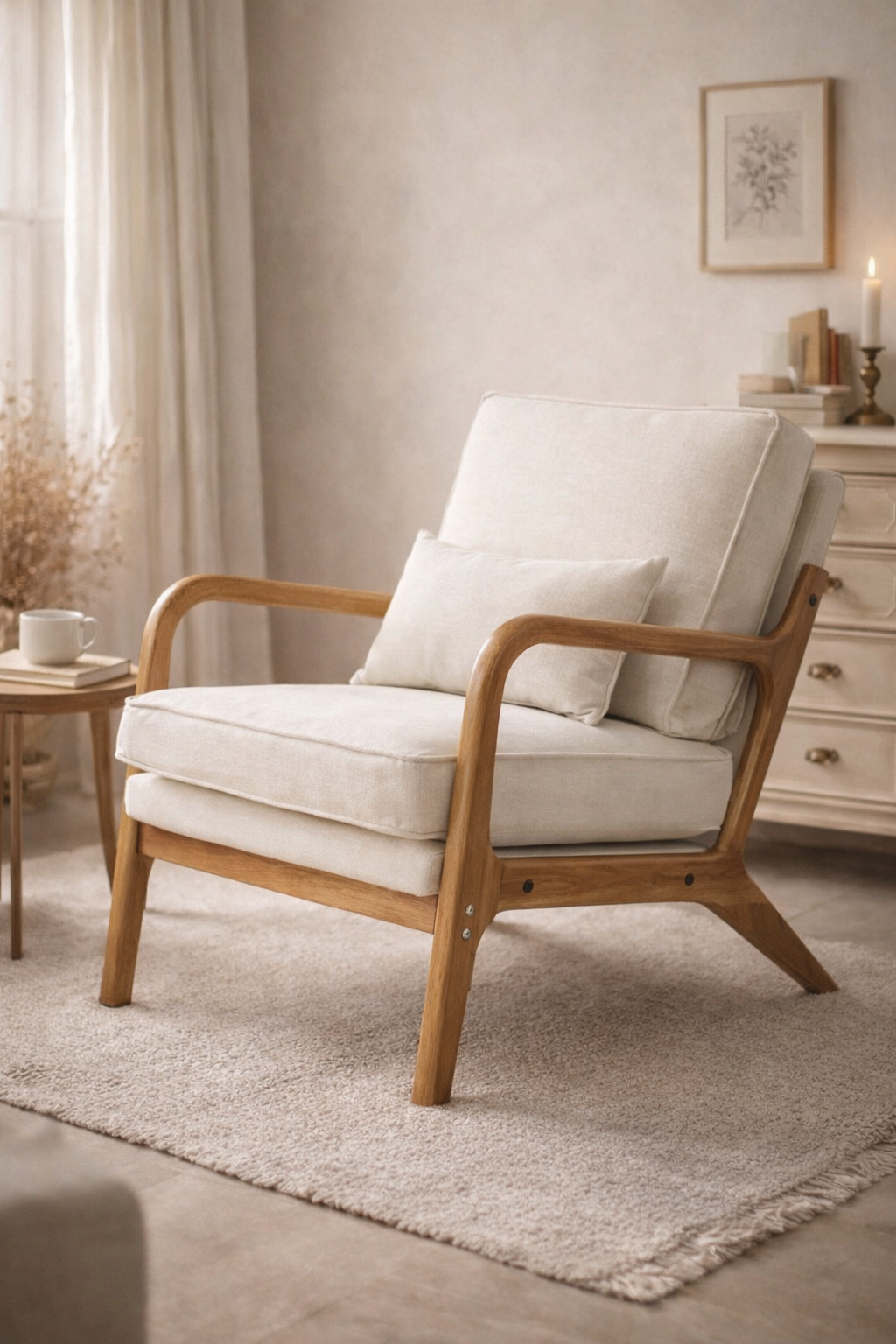 Massiivipuu-nojatuoli – ajaton lounge-tuoli luonnollisella eleganssilla