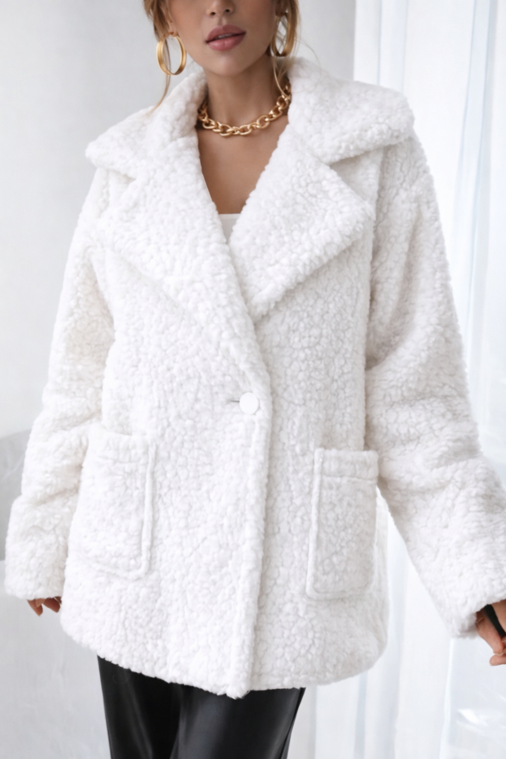 Teddy Cozy -takki | ivory