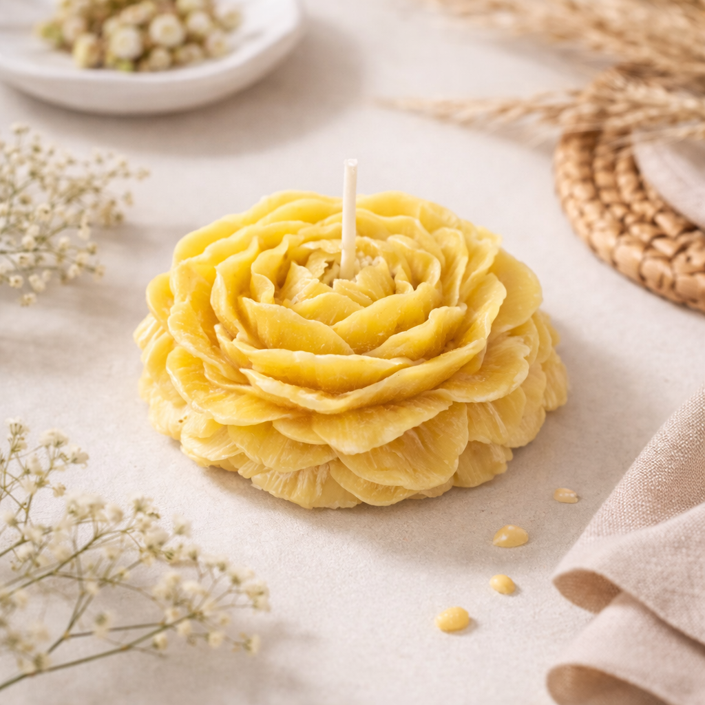 Ruusukynttilä – keltainen