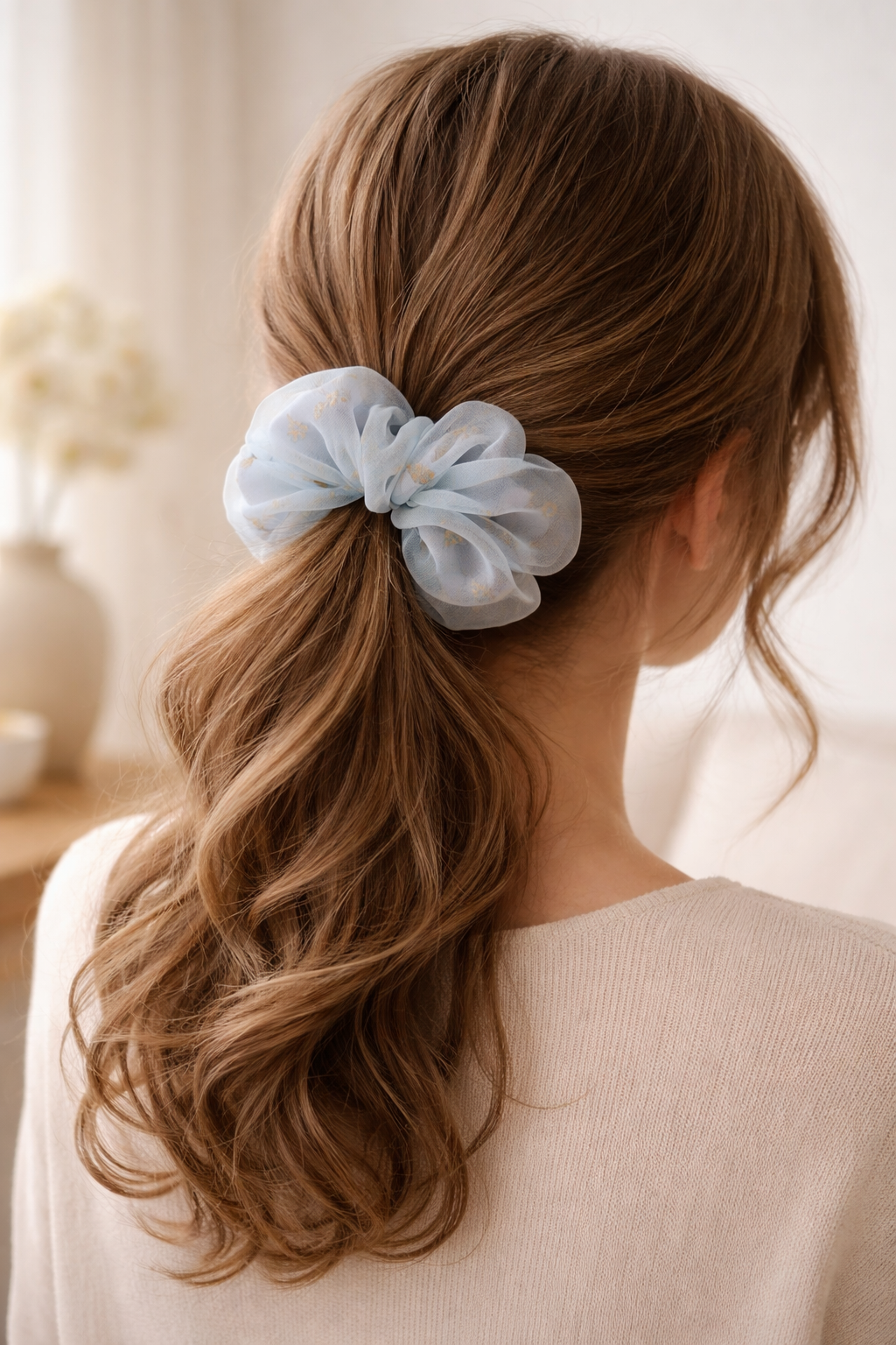 Bloom Organza Scrunchie