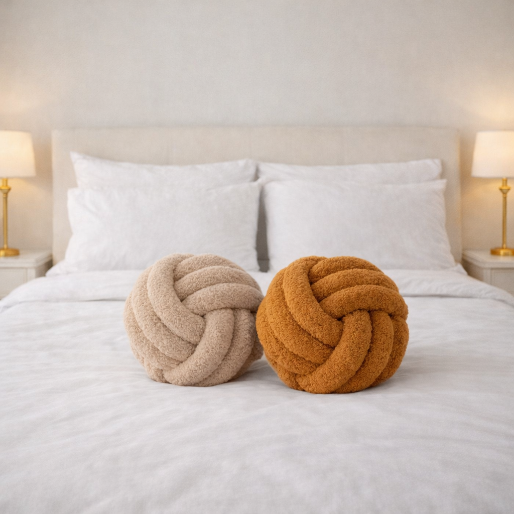 Solmittu villatyyny 22 cm – pehmeä design-yksityiskohta kotiin