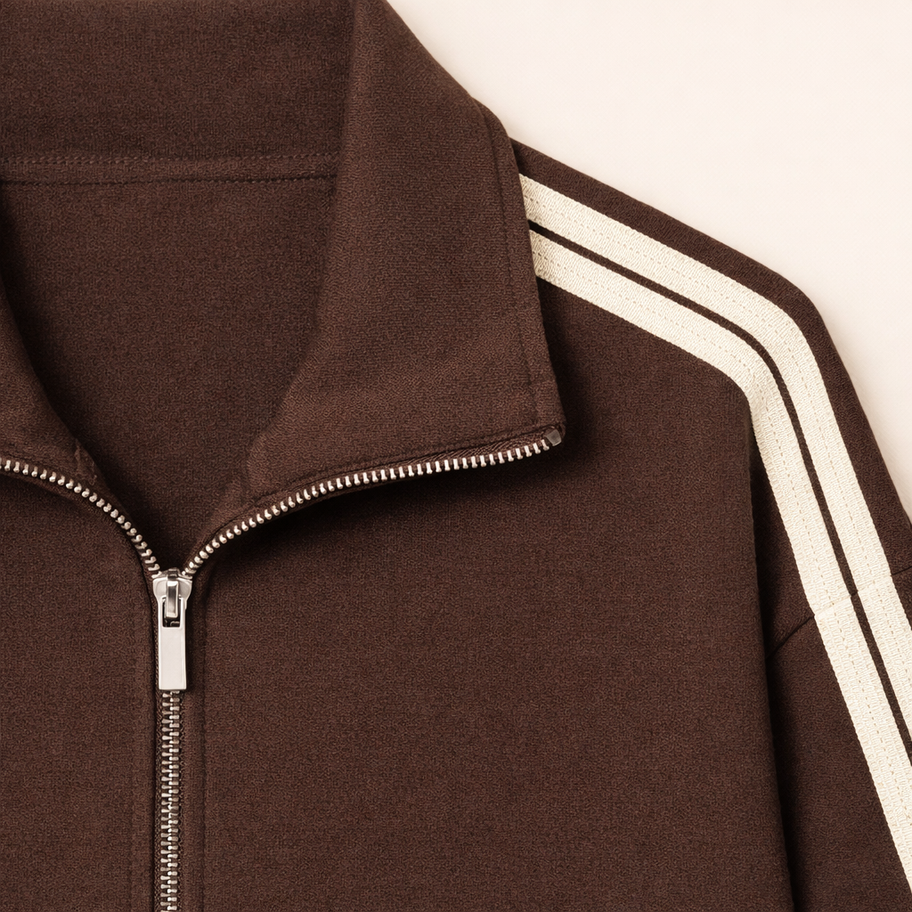Nordic Track Zip Jacket – Chocolate