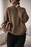 Sienna Knit Turtleneck – brown