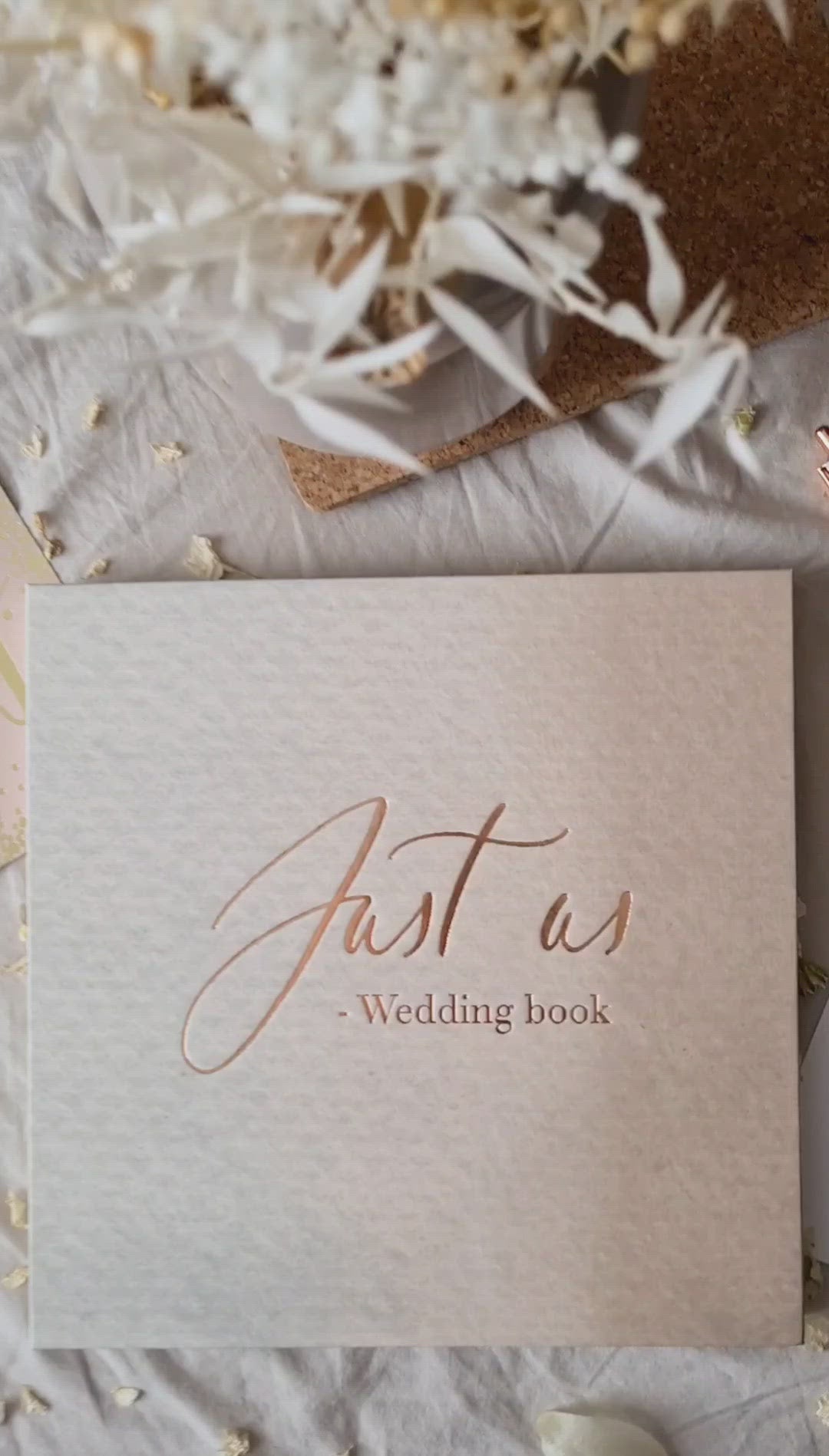 Just us - wedding book
