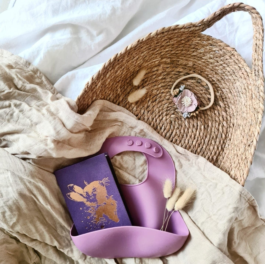 Neuvolakorttikotelo - pupu lila - LuKLabel