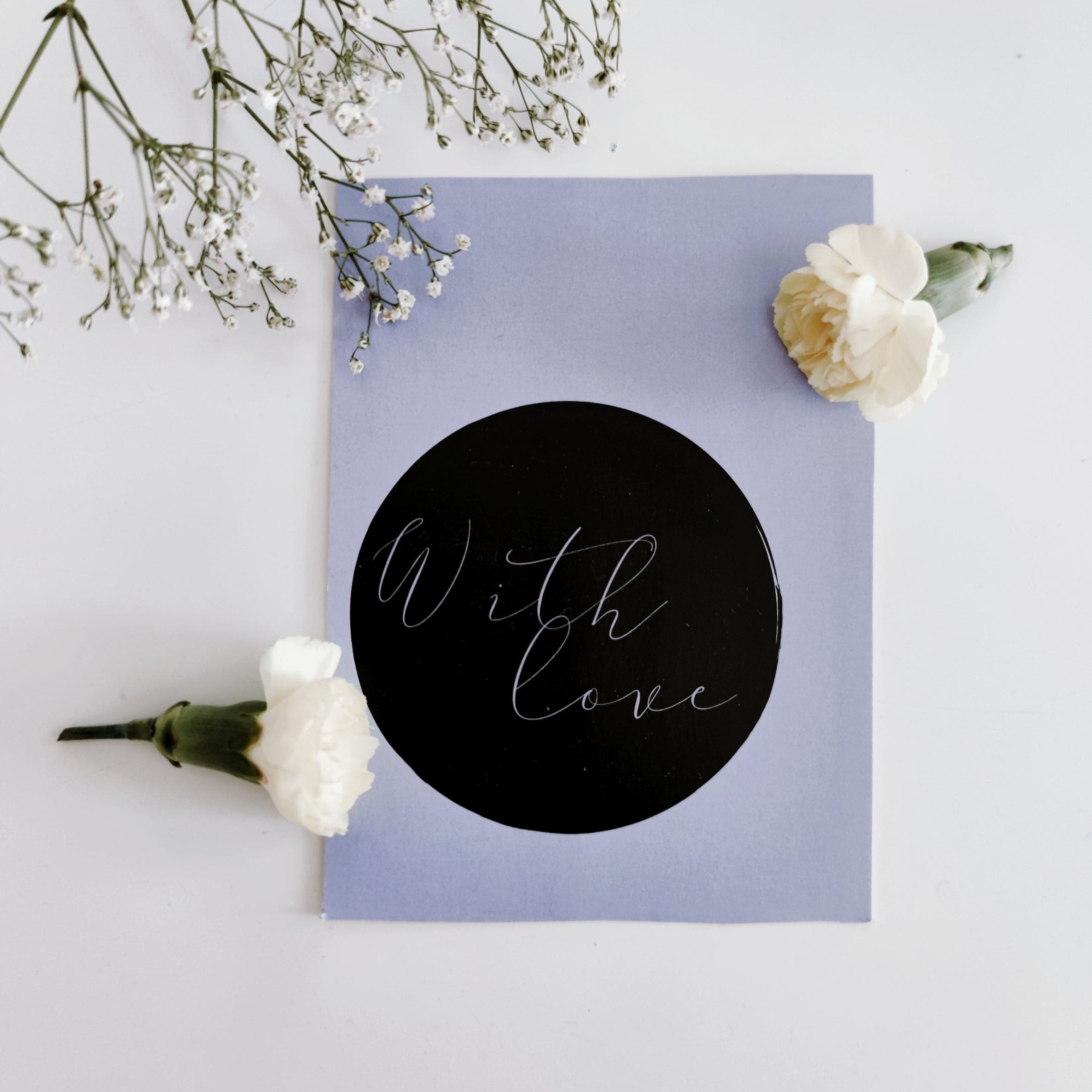 Postikortti - With love - LuKLabel