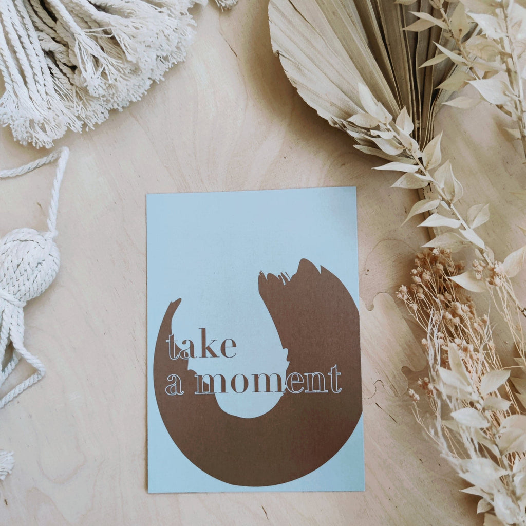 Postikortti - Take a moment - LuKLabel