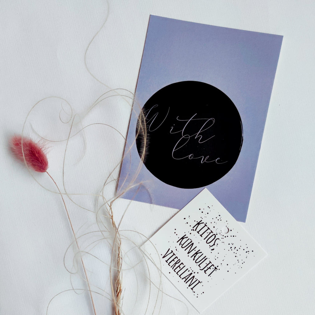 Pakettikortti - Kiitos kun kuljet vierelläni - LuKLabel