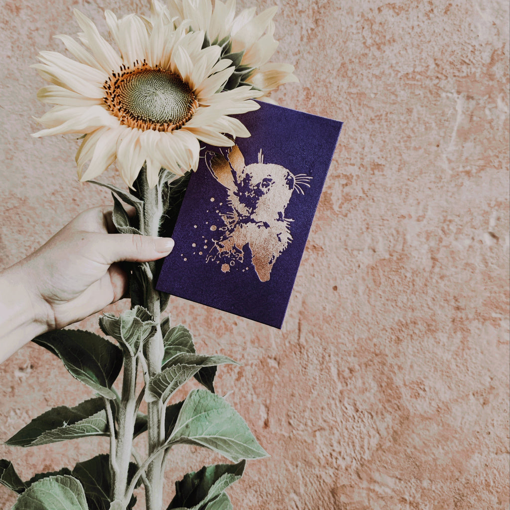 Neuvolakorttikotelo - pupu lila - LuKLabel