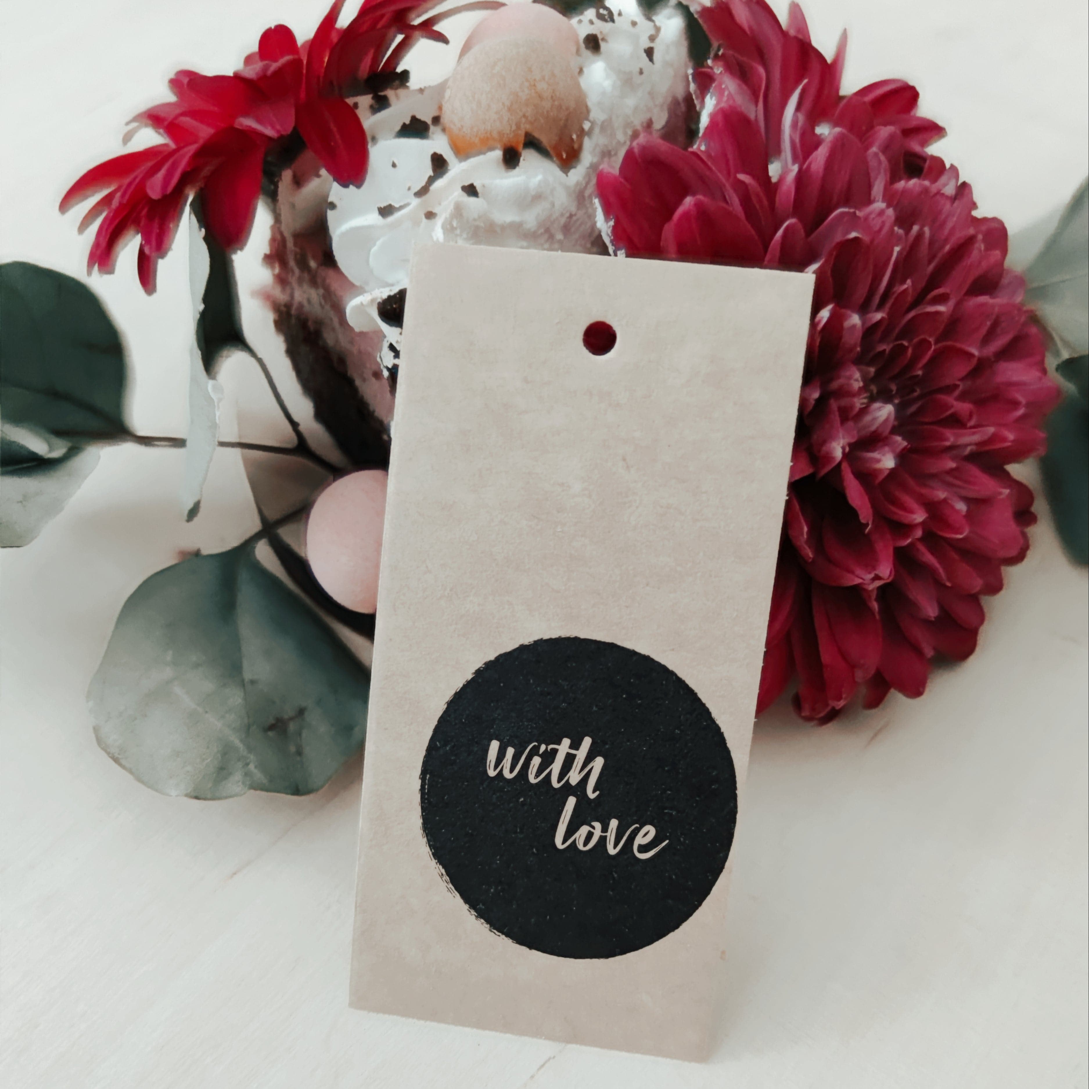 Pakettikortti - With love - LuKLabel