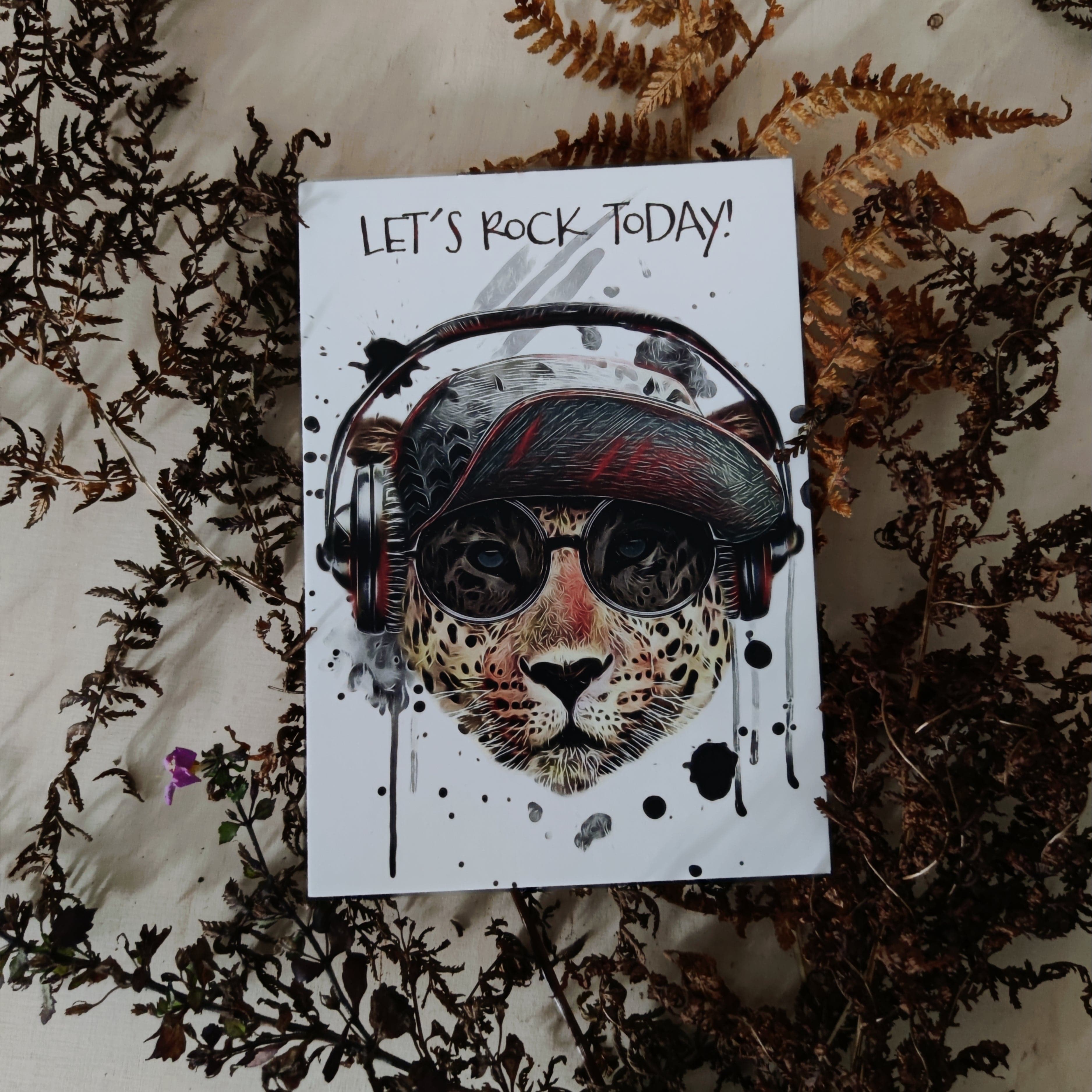 Postikortti -Let`s rock - LuKLabel