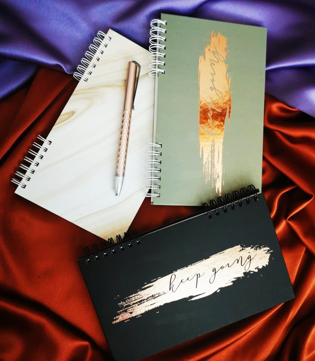 Keep going - muistivihko small - LuKLabel