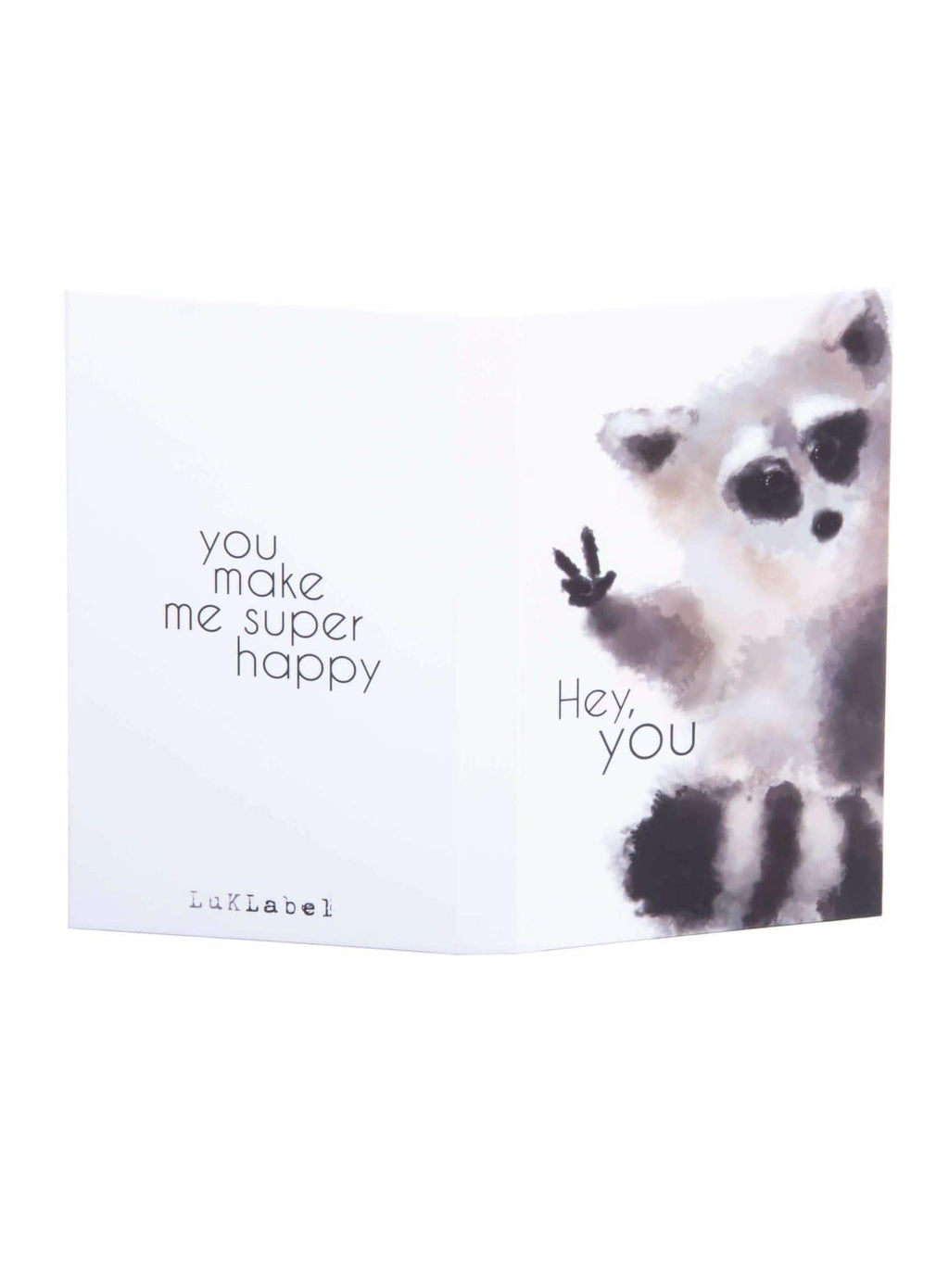 Neuvolakorttikotelo - raccoon - LuKLabel