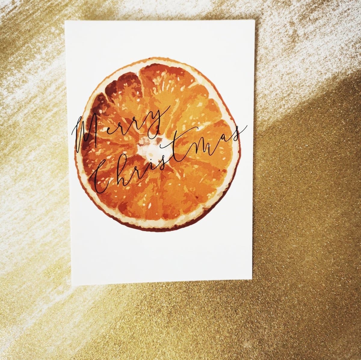 Postikortti - Appelsiini white - LuKLabel
