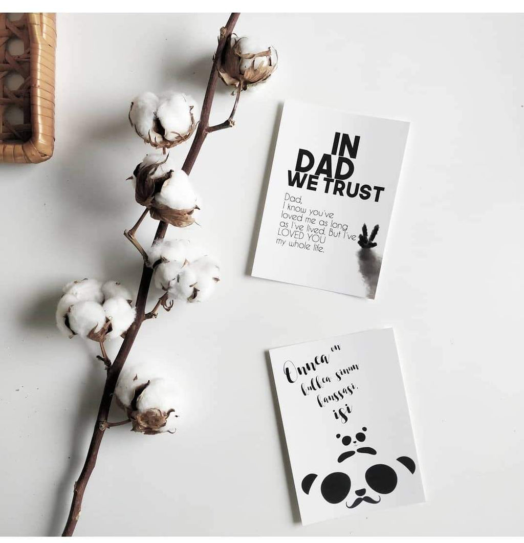 Postikortti - Panda isi - LuKLabel