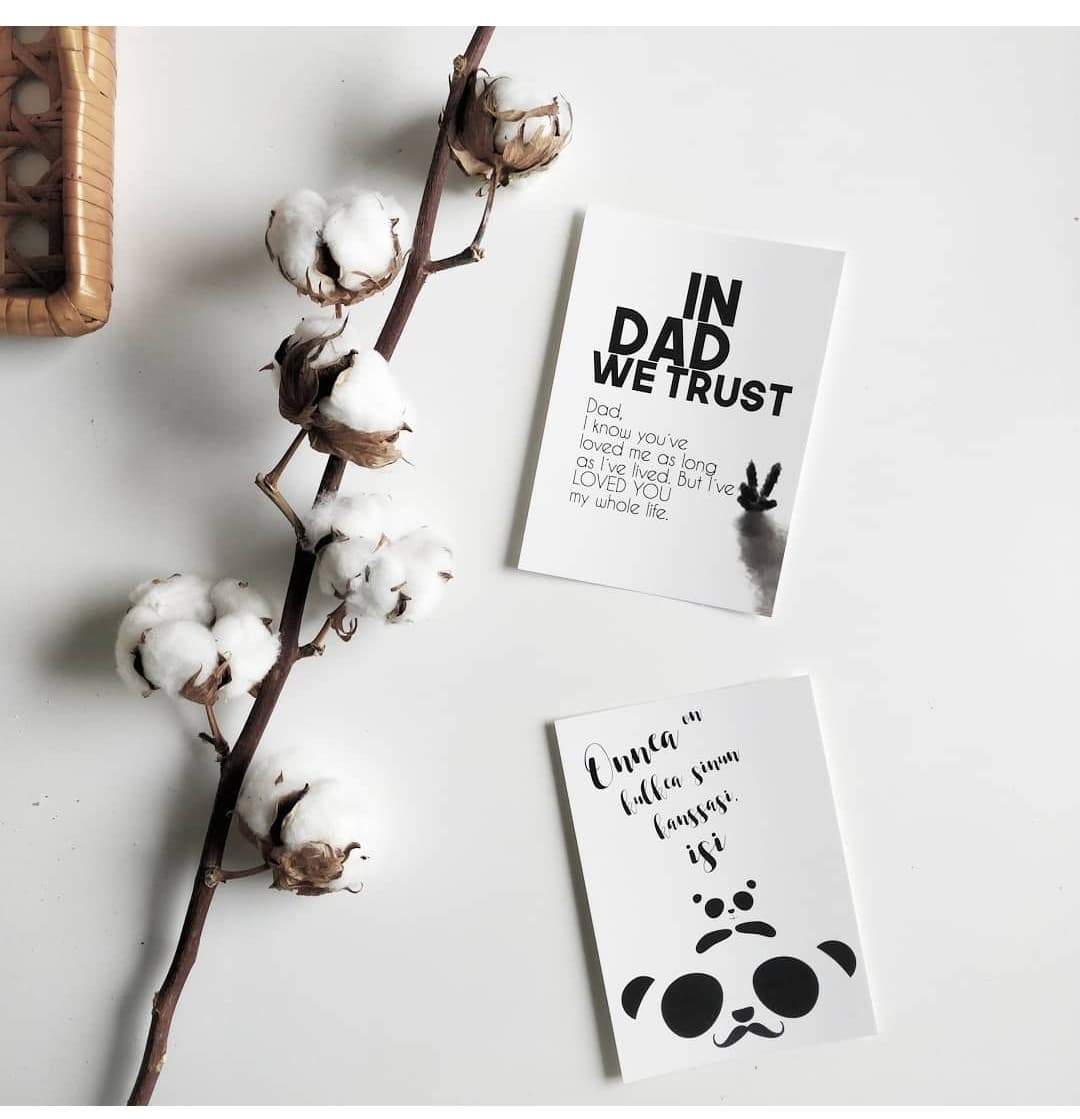 Postikortti - Panda isi - LuKLabel