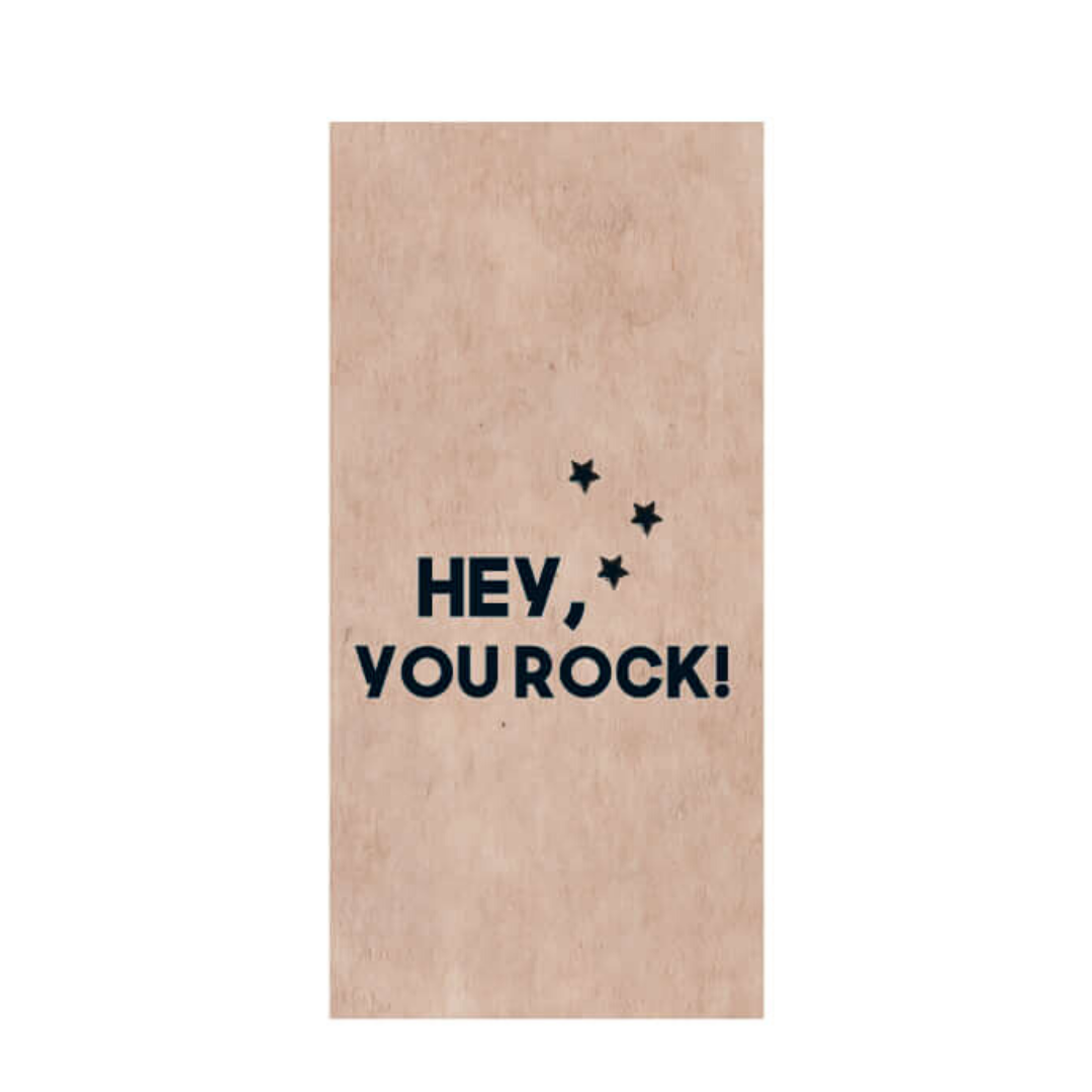Pakettikortti - You rock - LuKLabel